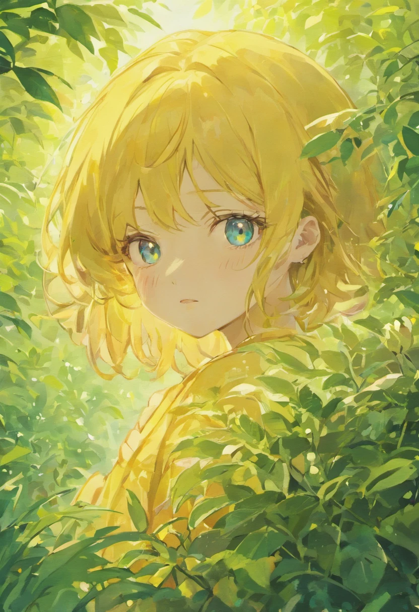 a boy in a garden,beautiful detailed eyes,beautiful detailed lips,extremely detailed eyes and face,longeyelashes,illustration,ultra-detailed,realistic,best quality,highres,portrait,vivid colors,warm and vibrant tones,sunlight streaming through the leaves,splashes of colorful flowers,soft and delicate features,rosy cheeks