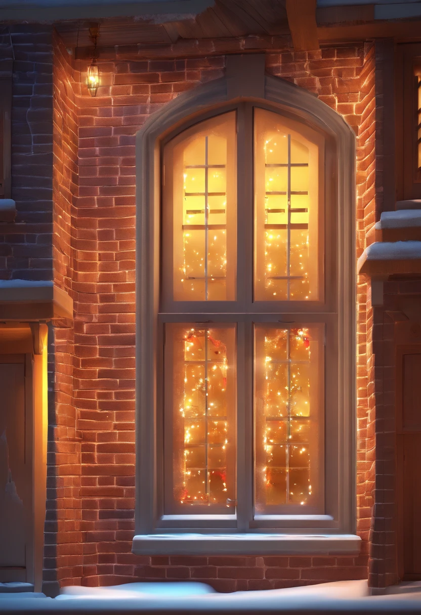 window, Christmas, the night