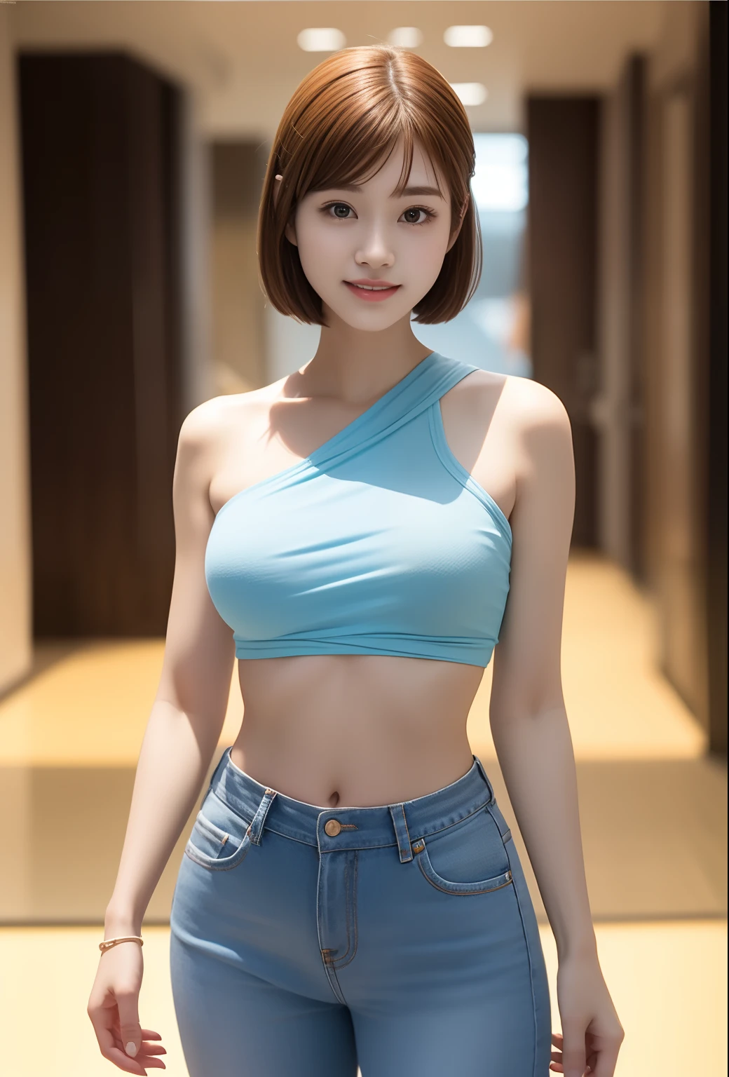 model poses、((:3.5、fullnude:3.5、toppless:3.5、middlebreasts:2.2、bob cuts:2、pubick hair:2.5、Standing))、unparalleled masterpiece ever:2, Ultra-realistic 8K , Perfect Artwork, ((The image of the perfect woman)), female high-school student:2, japanes、Slender waist, Seductive:2.5、clean, Beautiful face, {extremely delicate and beautiful girl} , 8K Wallpaper, 1girl in、 big eye, Thick lip、Navel、Just look at the audience, ((front facing:2))、Simple background, Solo, full body Esbian, (Shiny skin),top-quality:2、​masterpiece、Top resolution:2、Ray tracing、