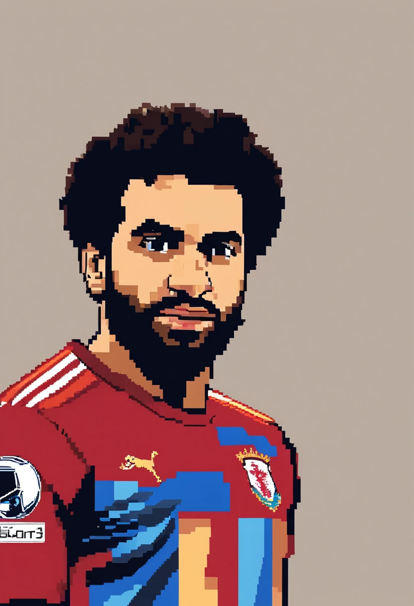 Portrait of Footballer Mohamed Salah