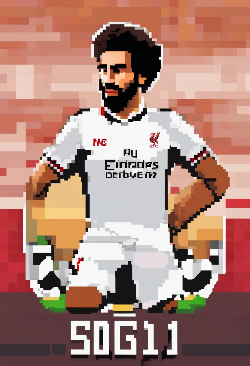 Portrait of Footballer Mohamed Salah