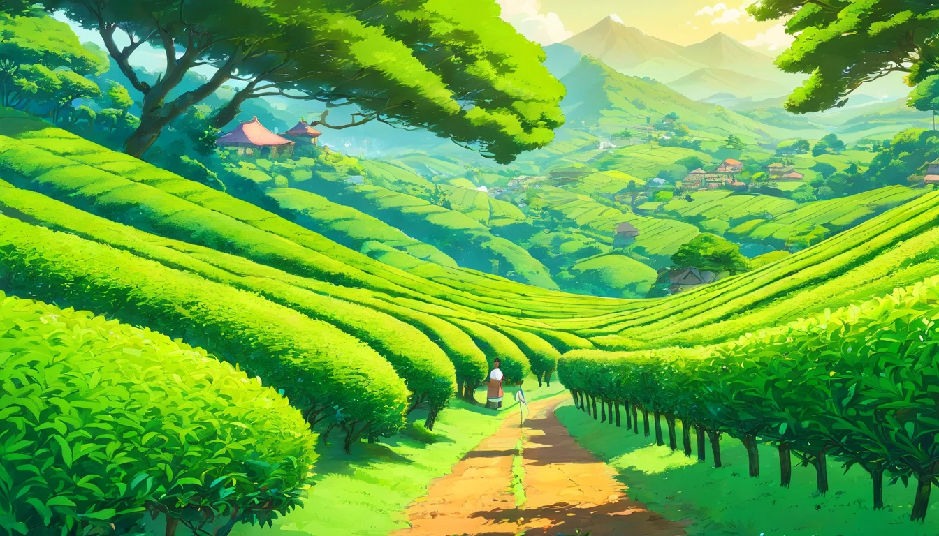 Beautiful tea plantations