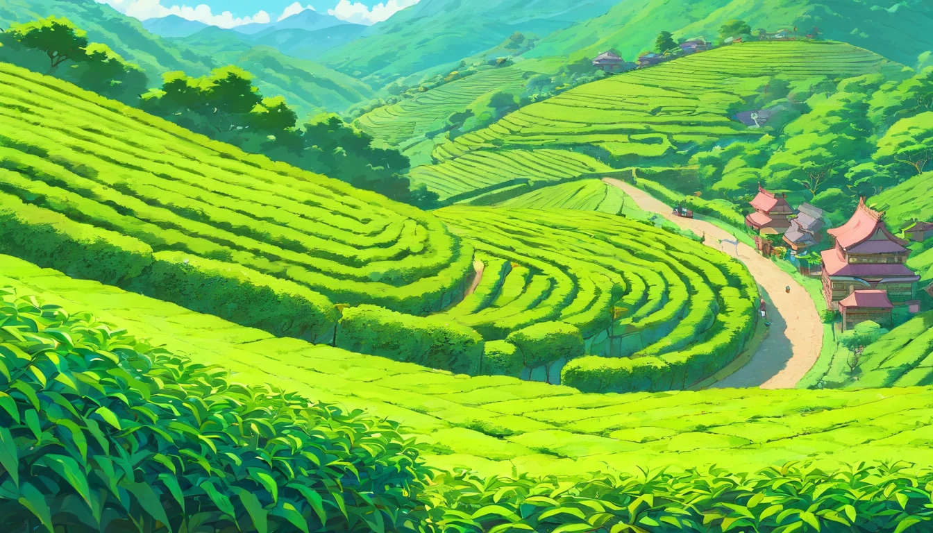 Beautiful tea plantations