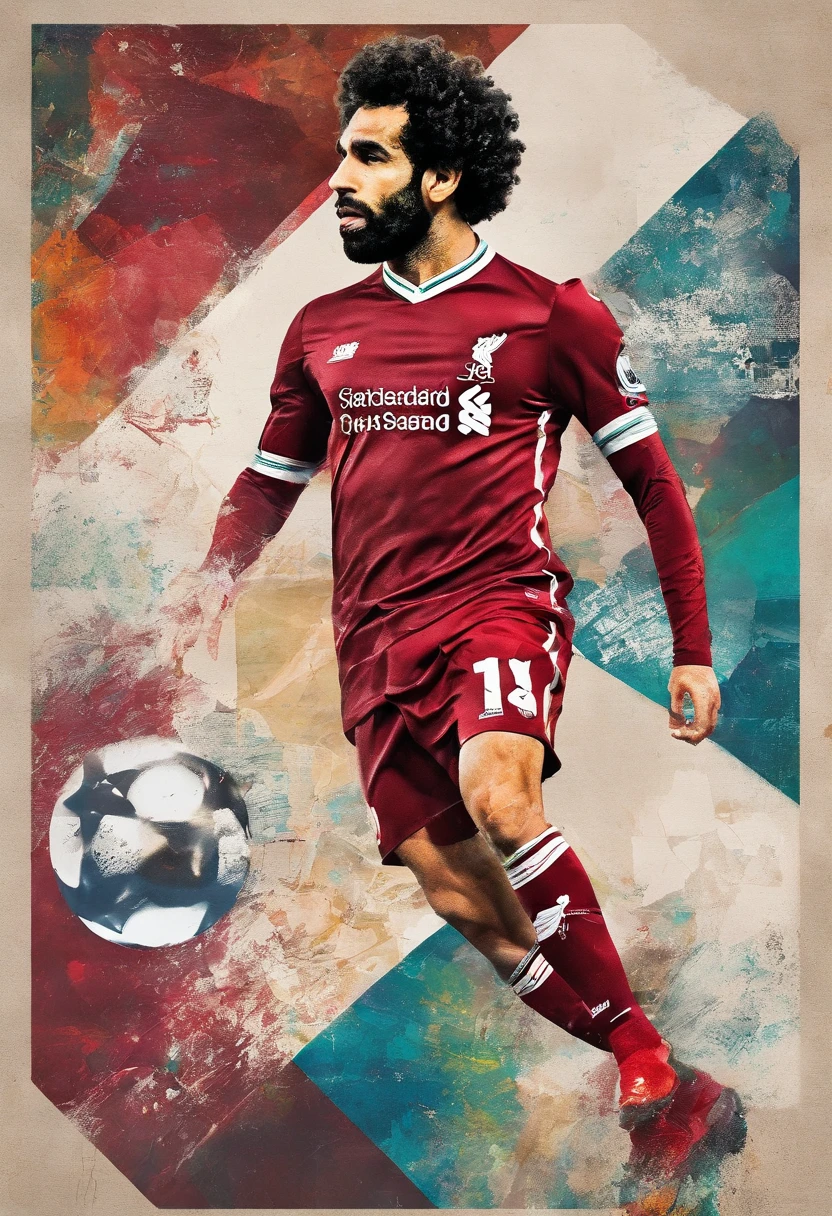 Portrait of Footballer Mohamed Salah