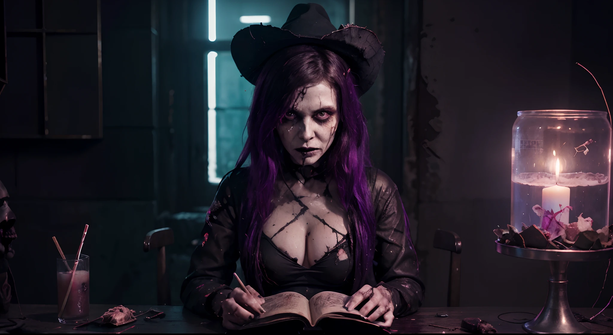 (best quality,highres,masterpiece:1.2),ultra-detailed,realistic:1.37,zombie-like hand and face,distorted facial features,pale skin and sunken eyes,bloody and decaying wounds,rotting flesh,creepy and dark atmosphere,dramatic lighting,horror,gritty texture,gruesome details,exposed bones and teeth,spooky shadows,predominantly desaturated color palette,gory elements,haunting expression,unsettling and eerie mood,horror movie poster aesthetic,ominous and chilling ambiance,creepy-crawly insects crawling around,decay and decomposition,rotten and torn clothing,bloody and matted hair,shattered and broken nails,horror makeup effects,nightmarish appearance.