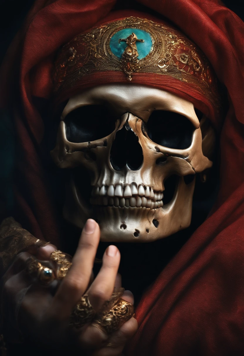 Skull to do one finger self