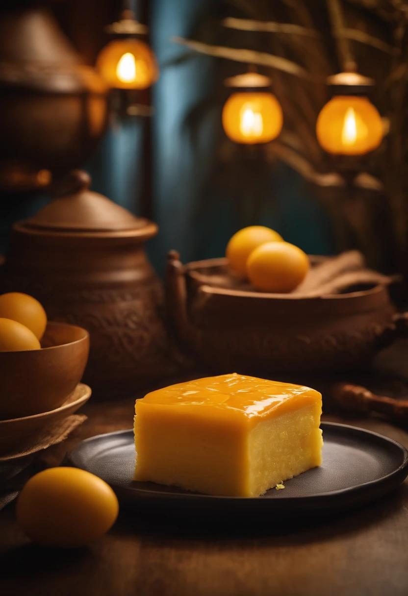 Filmagens comerciais, Cantonese 1 egg yolk cake, Tamanho do bolo da lua grande, cartaz para, Fundo de estilo fresco, elegante, Booth lighting, atraente, cores fotorrealistas, Ultra HD |