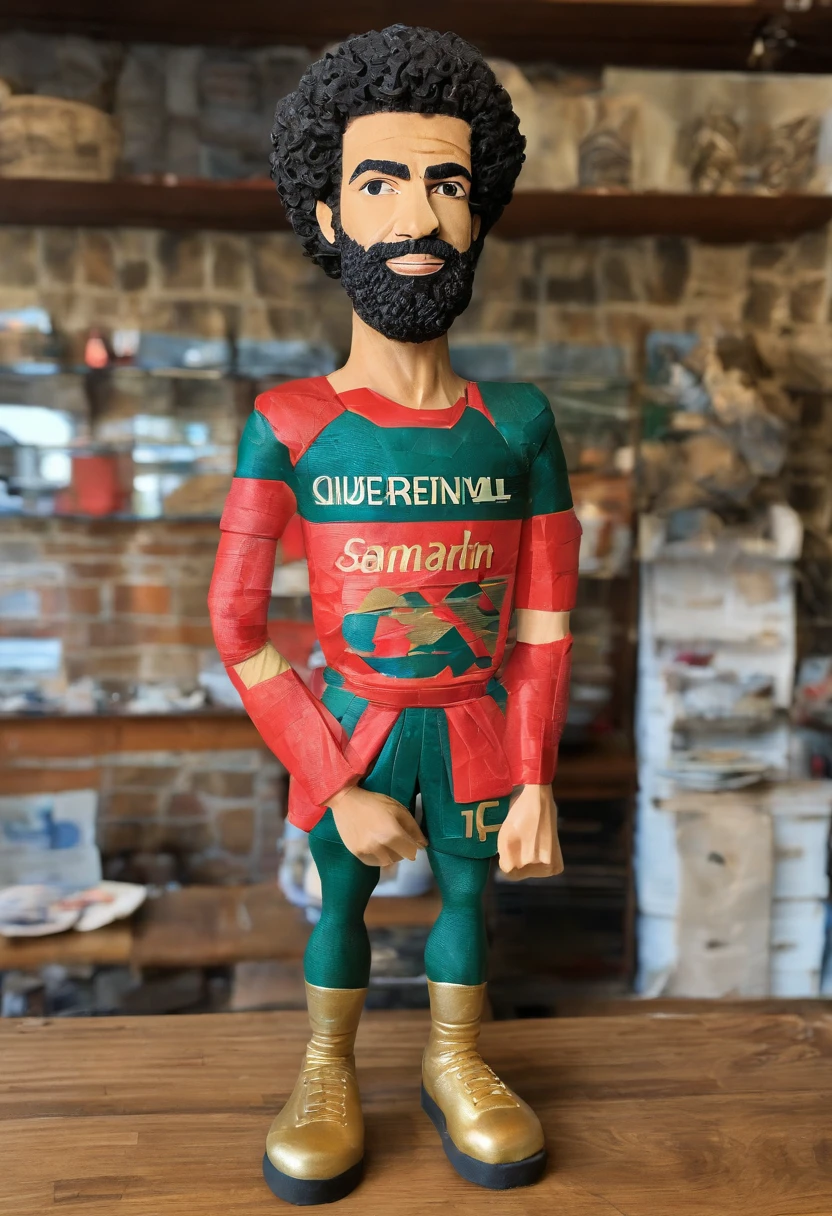 Portrait of Footballer Mohamed Salah
