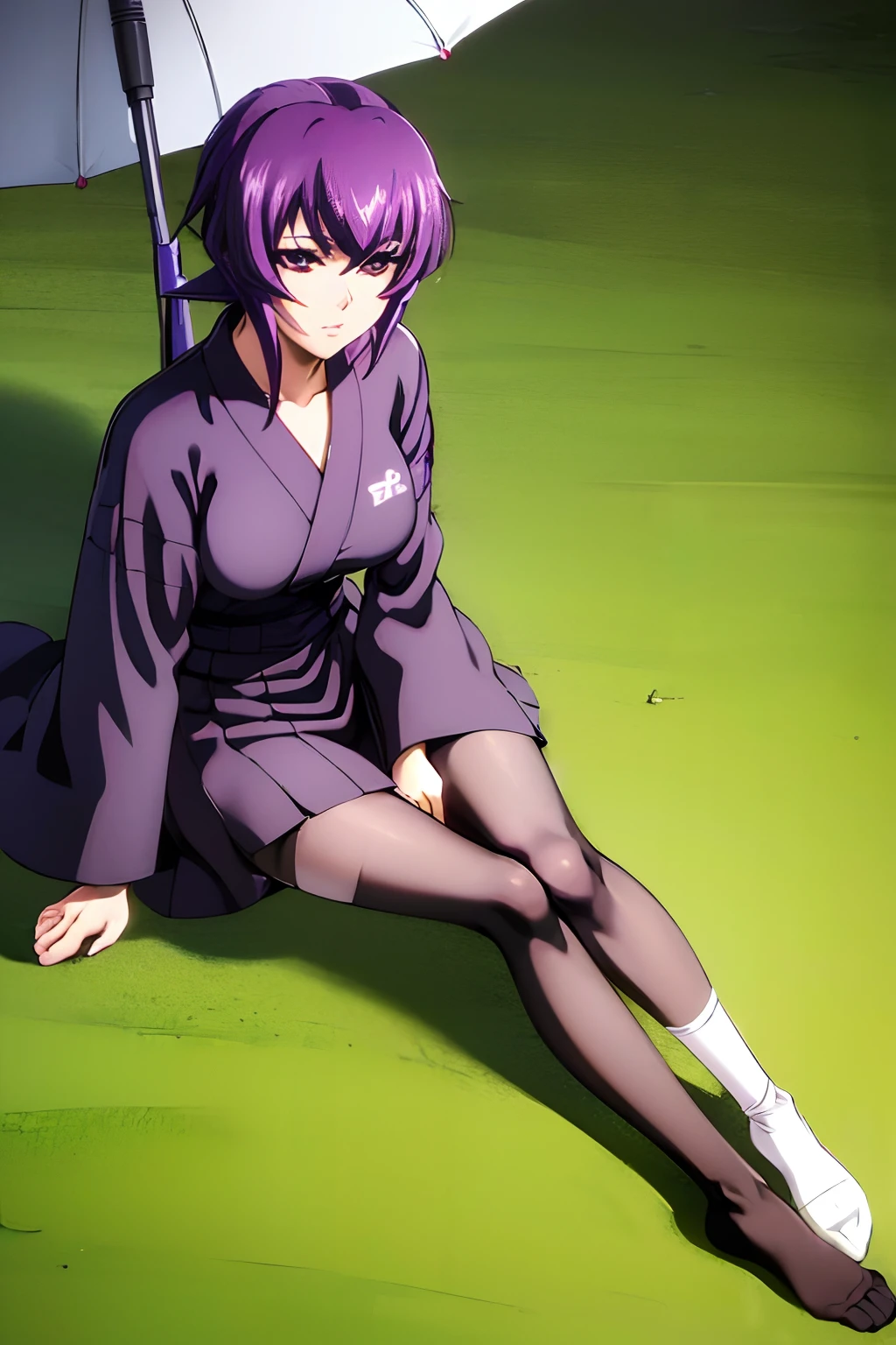 (((Koubuin Yuuhi))), ((Muv Luv)), (black kimono),(shinigami kimono) (perfect eyes), (anime girl), ((tabi socks)), (white socks) (no shoes), (beautiful), (Detailed Feet), (Ultra Real), (Illustration), (High Resolution), (8K), (Very Detailed), (Best Illustration), (Beautiful Detailed Eyes), (Best Quality), (Super Detailed), (Masterpiece), (Detailed Face), Solo,