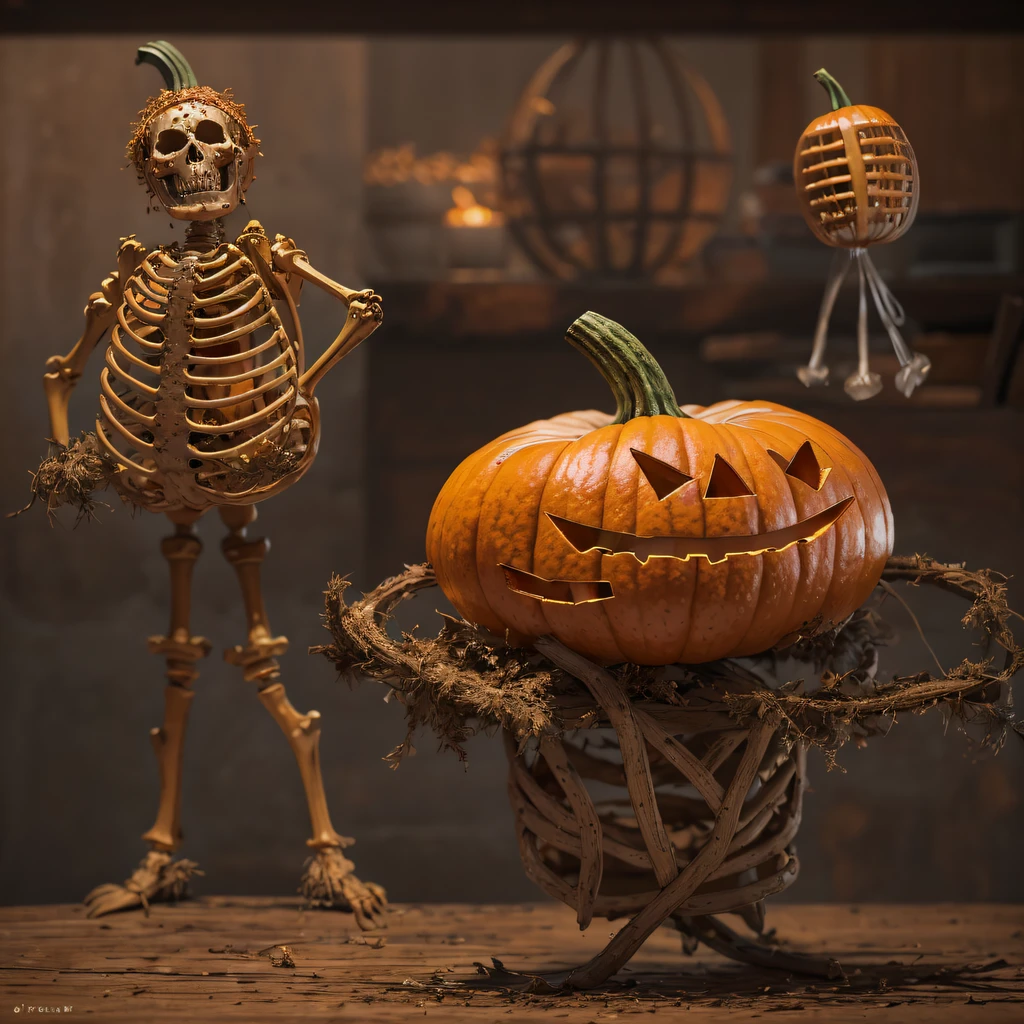 Skeleton pumpkin material model(best qualtiy,8K pumpkin skeleton,Masterpiece)When the Skeleton Pumpkin appears,Only heard, unseen,The pumpkin skeleton explodes,That whistle echoed for a long time,It's like a prelude to impending death,The image of pumpkins and pumpkins is deeply ingrained in advance,Skeleton pumpkin crushed,Become everyone's nightmare pumpkin, Wait until the pumpkin appears,Wear pumpkin skull skin,Add a pumpkin stick covered with a wire skeleton,Full of oppression,The pumpkin people also carefully disguise their kindness,Skeleton pumpkin people will be a weakness for survival because of their kindness,Hiding goodness is the way to survive in troubled times,Pumpkin zombies are not scary,Human pumpkins are terrible,The pumpkin skeleton succeeded,Both are to protect the pumpkin itself,It is also to protect yerba mate pumpkin,Pumpkin good and pumpkin evil,Two sides of the seemingly opposite,But in Negan, There are two pumpkins on the same body, Face the enemy,Pumpkin skeletons are cruel,Pumpkin people are not soft,Skeleton pumpkin faces someone who wants to protect,Southern Skull Melon is also gentle and loving。(Soldier pumpkin head)Tattooed with,Smoke billowed out,thin fog,Skeleton pumpkin