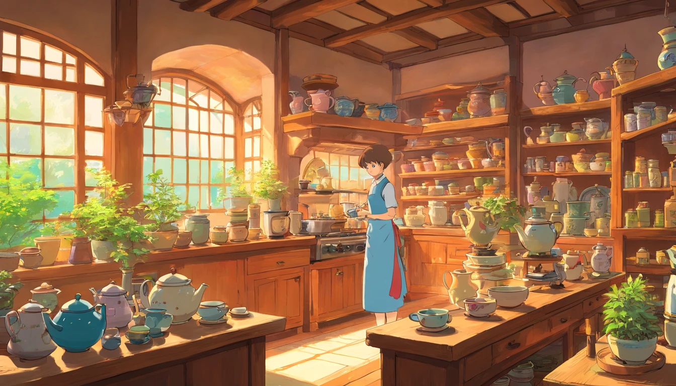 Tea making studio