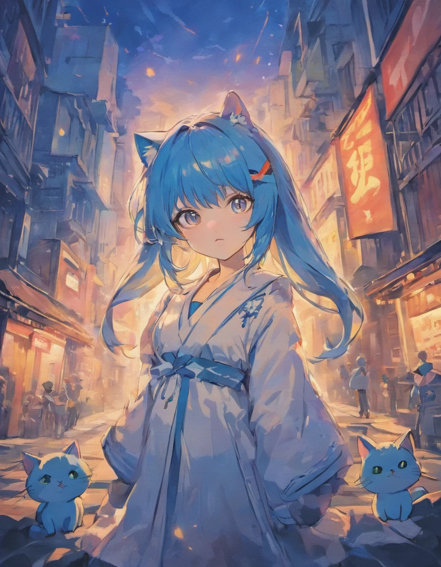 Blue Cat Odd-Eye