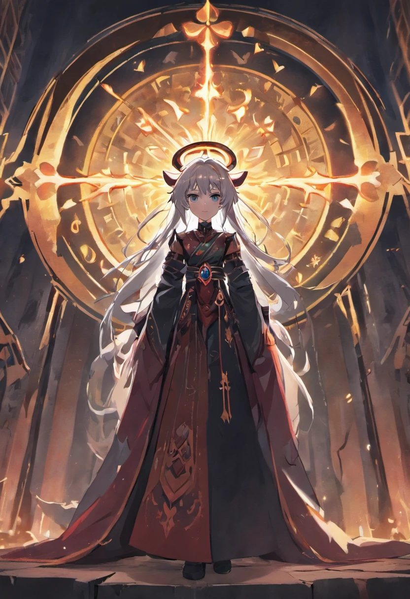 (master part, illustration, anime:1.3), menino anime, olhos vermelhos, longos cabelos brancos, No escuro, (classic black costume:1.2), Standing inside a temple at night, (messy white hair:1.1), (olhos vermelhos emitindo luz vermelha:1.2), (calm expression:1.1), (olhos descobertos:1.1), (powerful presence:1.2), (mystic atmosphere:1.2), (luar sutil:1.1), (arquitetura intrincada do templo:1.2), (Ominous shadows:1.1), (flowing robes:1.1), (dobras e vincos detalhados:1.1), (Aura azul intensa:1.2), (symbols of power that surround you:1.1), (Radiating Magical Energy:1.2), (gestos de spellcasting:1.1), (artefatos misteriosos:1.1), (ethereal particles:1.1), (dynamic pose:1.2), (Epic Soundtrack:1.2), (Sense of wonder:1.1), (magical feat:1.1)