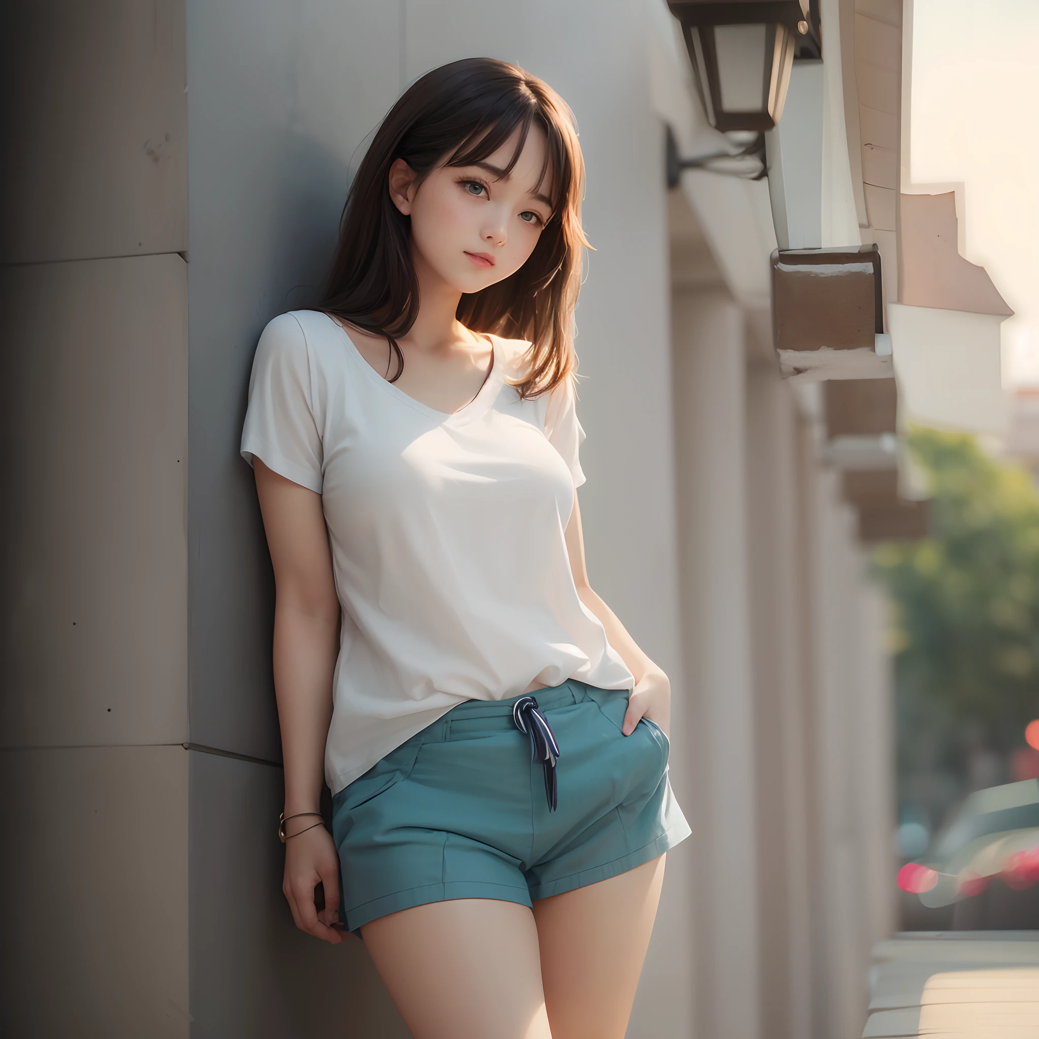 top-quality,ultra-detailliert,​masterpiece,realisitic,Photo Real,Bright lighting,1 girl in, an extremely beautiful 17-year-old girl, (kawaii:1.2),Thin smile, (Blue eyes),(brown haired),(bangss),perfect glossy skin,flawless skin,((erotick,Sexy and sexually explicit)),((accurate hands without incongruity)), large full breasts,big breasts thin waist, Look at viewers,((a sailor suit)),((Short sleeve uniform white tshirt)),(red necktie),(Blue Mini Pleated Skirt),(((skirt lift by yourself))),(lifted by self),(Showing panties),panties on,panties focus,((Sit up,spread legswide)), sockes, (Black knee socks),(Loafer shoes), during daytime,On the train,Horizontal long seat with your back to the window