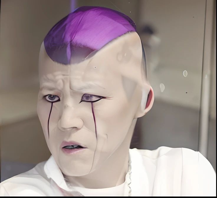 portraitures,Frieza,comical,Laugh,be shy,Deformed,drooing eyes,laught,realisitic,reallistic,Prompt Ultra-realistic capture, Highly detailed, High resolution 16k close-up of human skin. Skin texture must be natural, Detailed enough to finely identify pores. Skin should look healthy, In a uniform tone. Use natural light and color.Man standing 30 years in suit and tie, Body and head straight in the photo, Facing the viewer of the photo, Eyes fixed on the lens, You can see the shoulders and head in the photo, Man in the center of the photo, 8K, Best Quality, masutepiece, Realistic, photos realistic, cinematic photography, A hyper-realistic, 1 person, Detailed, Perfect Lighting, DSRL, professional photograpy, 4K