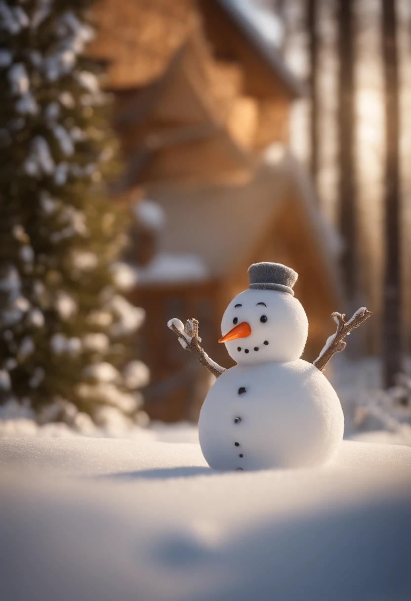 Era uma vez um garotinho chamado Levy que vivia em uma aconchegante casa no topo de uma colina coberta de neve. Ele adorava o inverno, When I could play in the snow and build magical snowmen. Seu boneco de neve favorito era Frosty, com um nariz de cenoura e olhos de pedra cintilantes, barnet, Tom, Estilo Pixar, ......3d, desenhos animados, rosto detalhado, asymmetrical 16k
