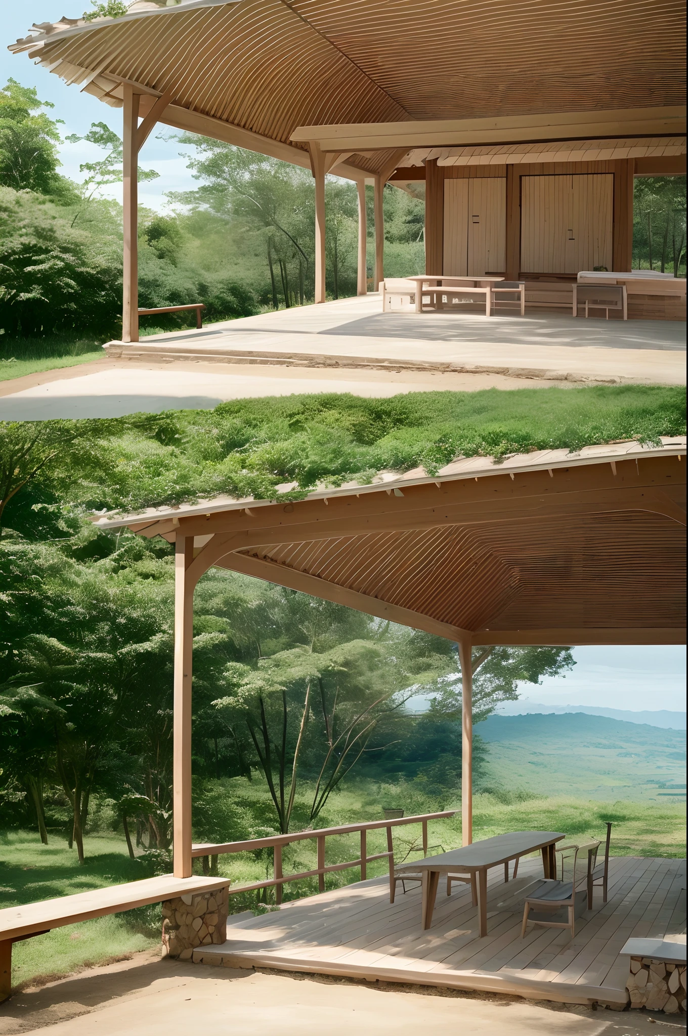 Design of a pavilion inspired by Tutsi culture