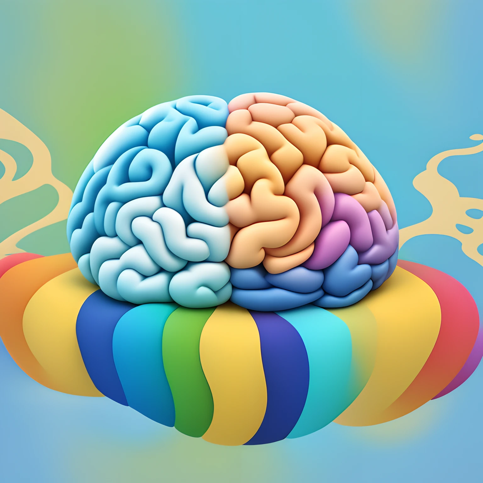 The logo features a vibrant, cartoon-style illustration of a brain, prominently placed at the center. The brain appears friendly and approachable, with subtle shading to highlight its contours. Positioned directly above the brain are three whimsical, yet precise, question marks that seem to float, exuding a sense of curiosity and wonder.
The brain itself exudes a soft glow, indicating intelligence and creativity, while the question marks showcase a dynamic energy, suggesting an inquisitive and explorative nature. The lines used in the drawing are smooth and flowing, adding a sense of fluidity and ease to the overall design.
The colors used are primarily bright and engaging, with a mix of vivid hues to enhance the playful nature of the logo. Shades of blue, green, and yellow dominate, exuding a sense of intellect, growth, and optimism. The background is minimal, allowing the brain and the question marks to remain the focal point.
Overall, the logo captures a perfect balance between intellect, curiosity, and approachability, making it visually appealing and memorable for anyone who encounters it.