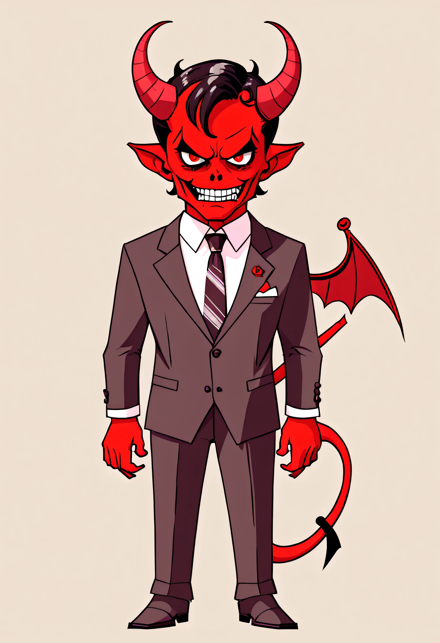 ASCII The Devil wearing a suit and tie