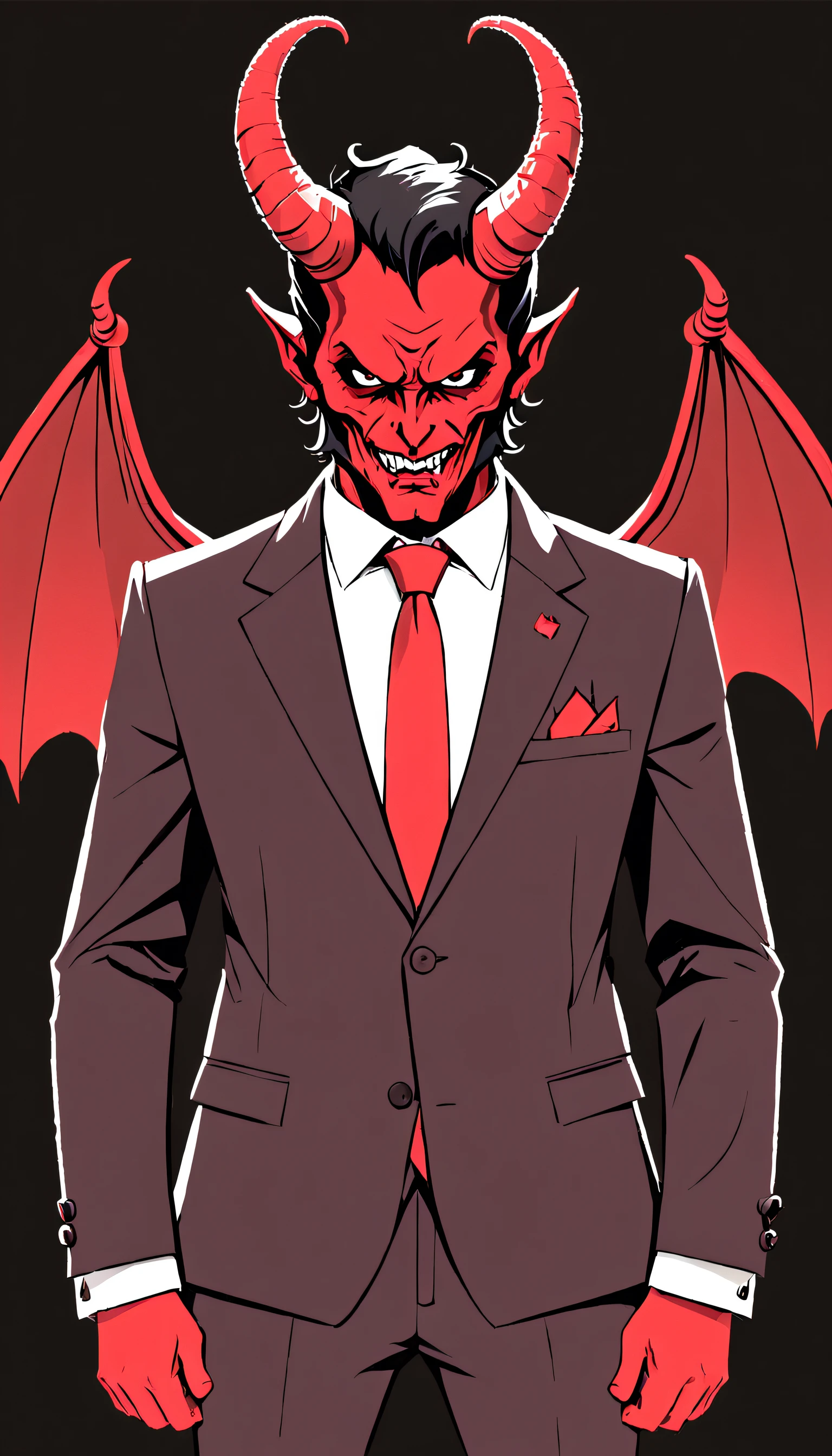 ASCII The Devil wears a suit and tie