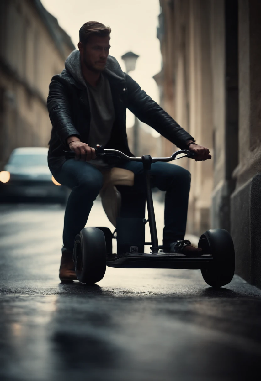Homme en roller