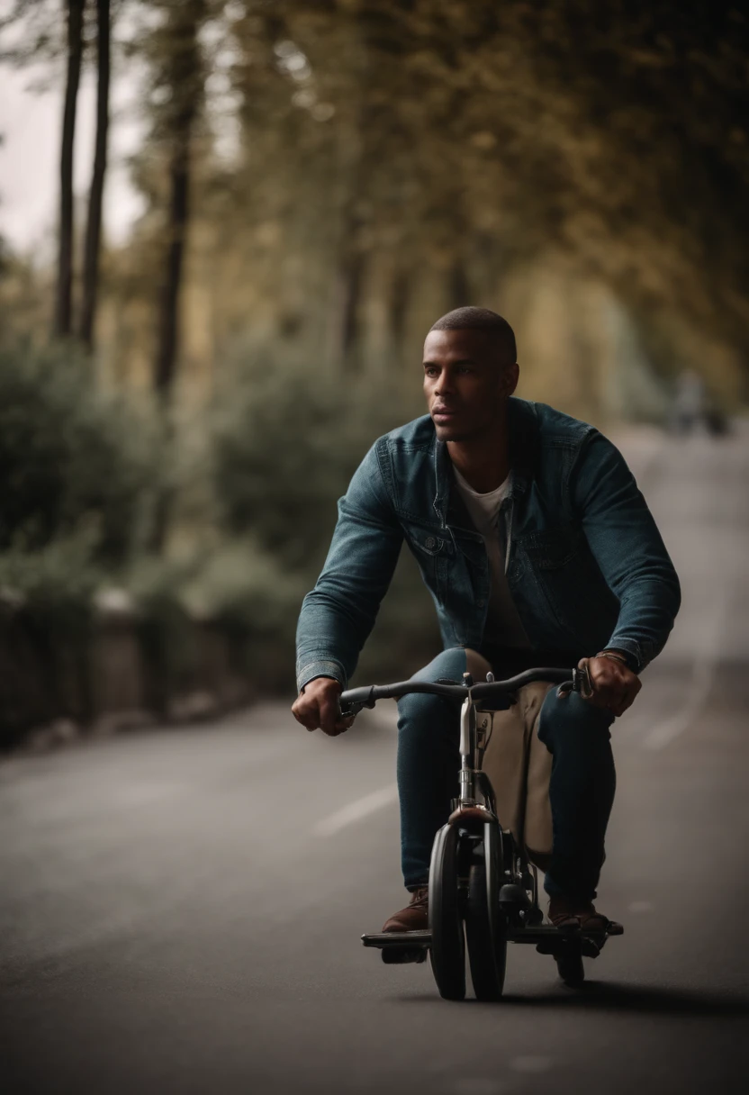 Homme en roller