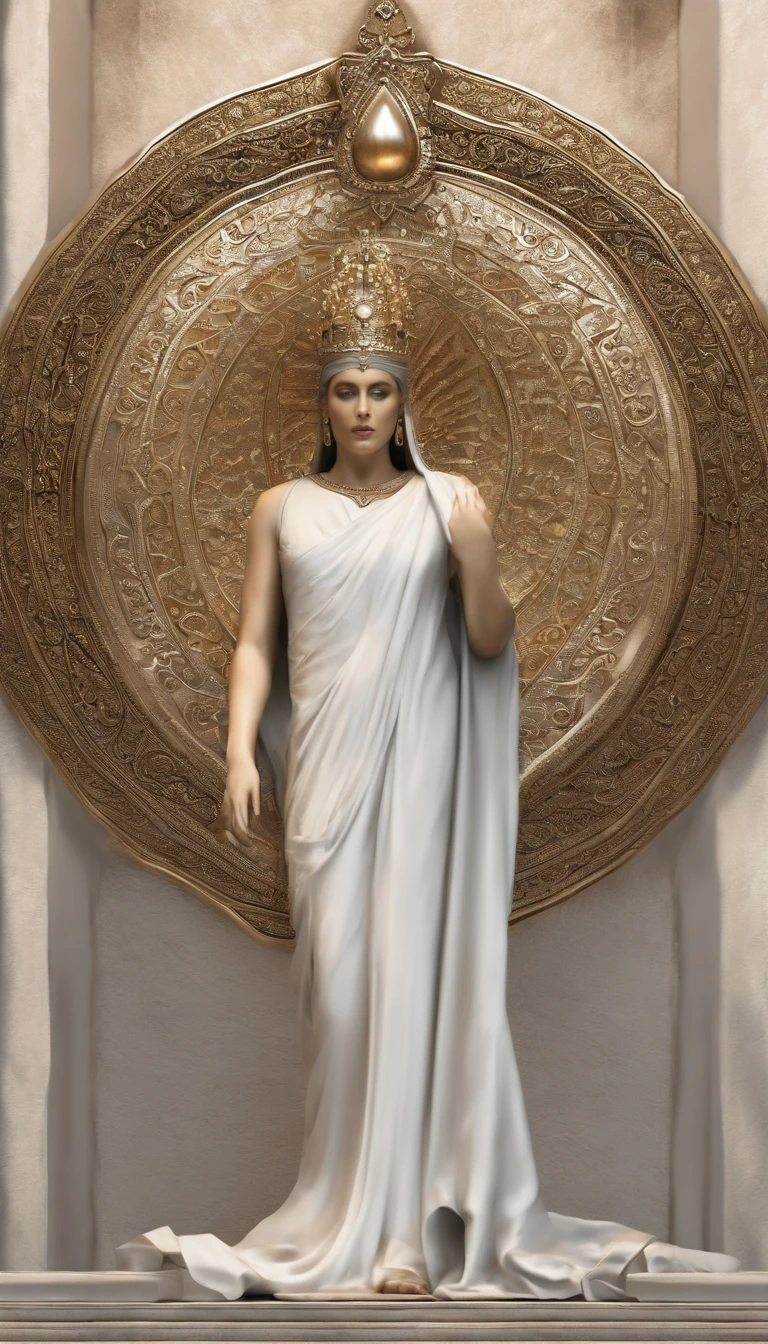 statue with crown
