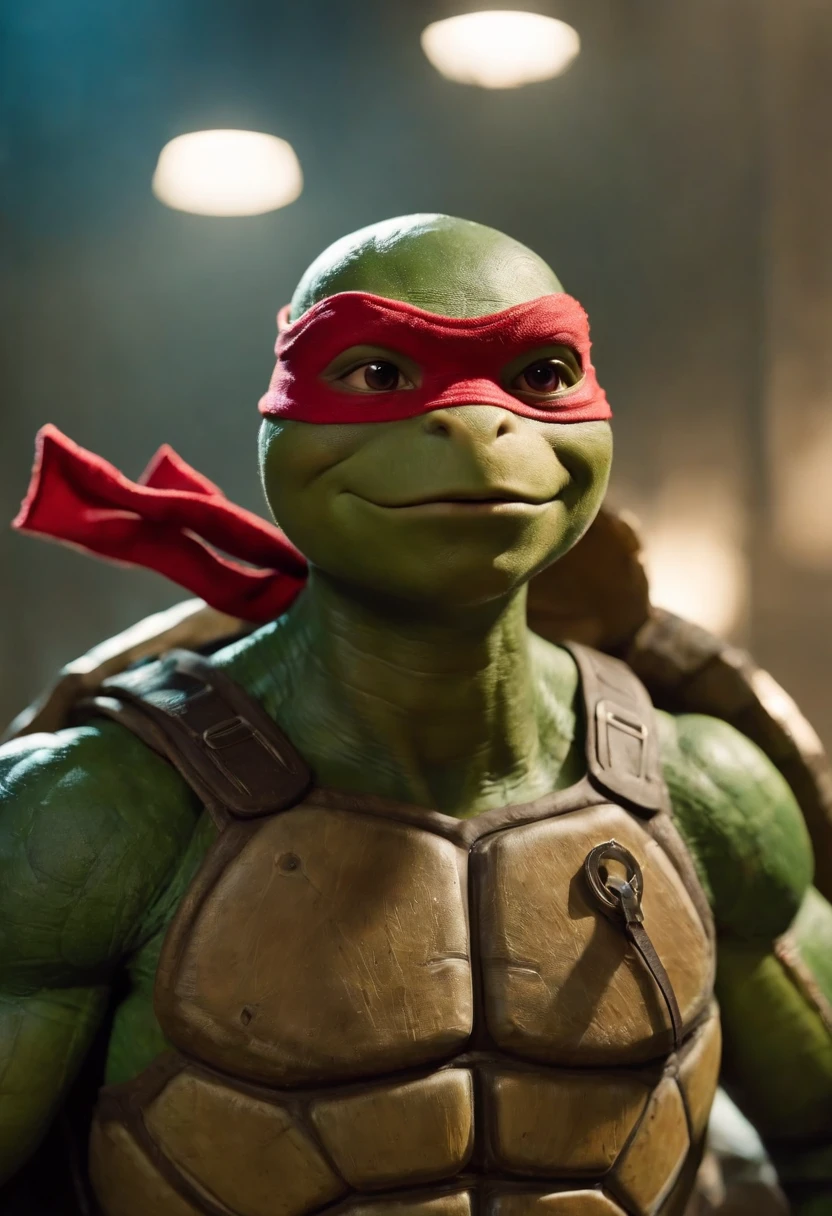 full-length professional photo of perfect Raphael from ninja turtles movie 2014