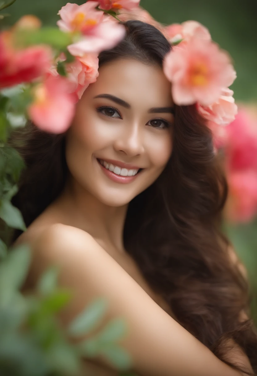 prety woman、a smile、fullnude