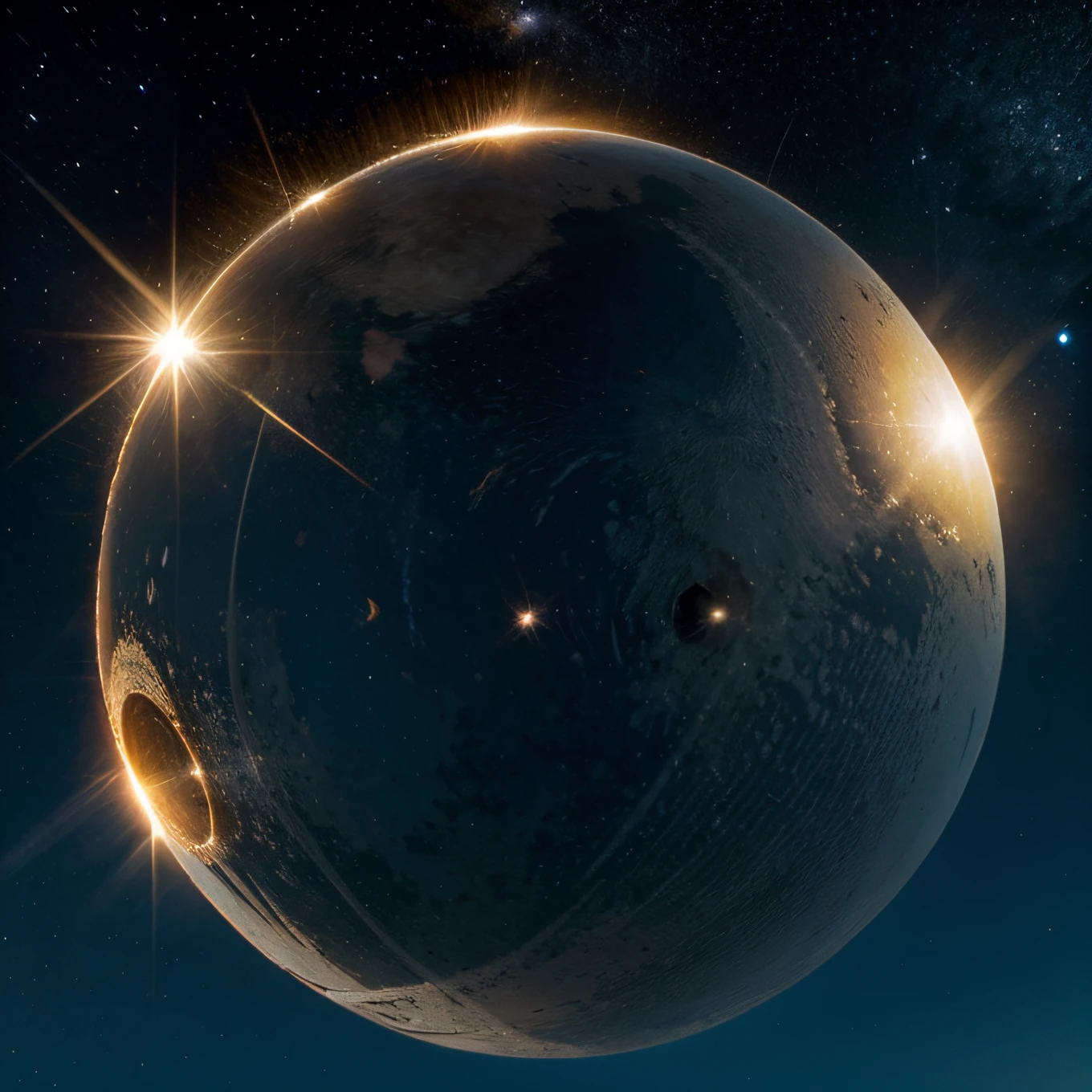 The stars in the sky, com o sol, a lua e as estrelas