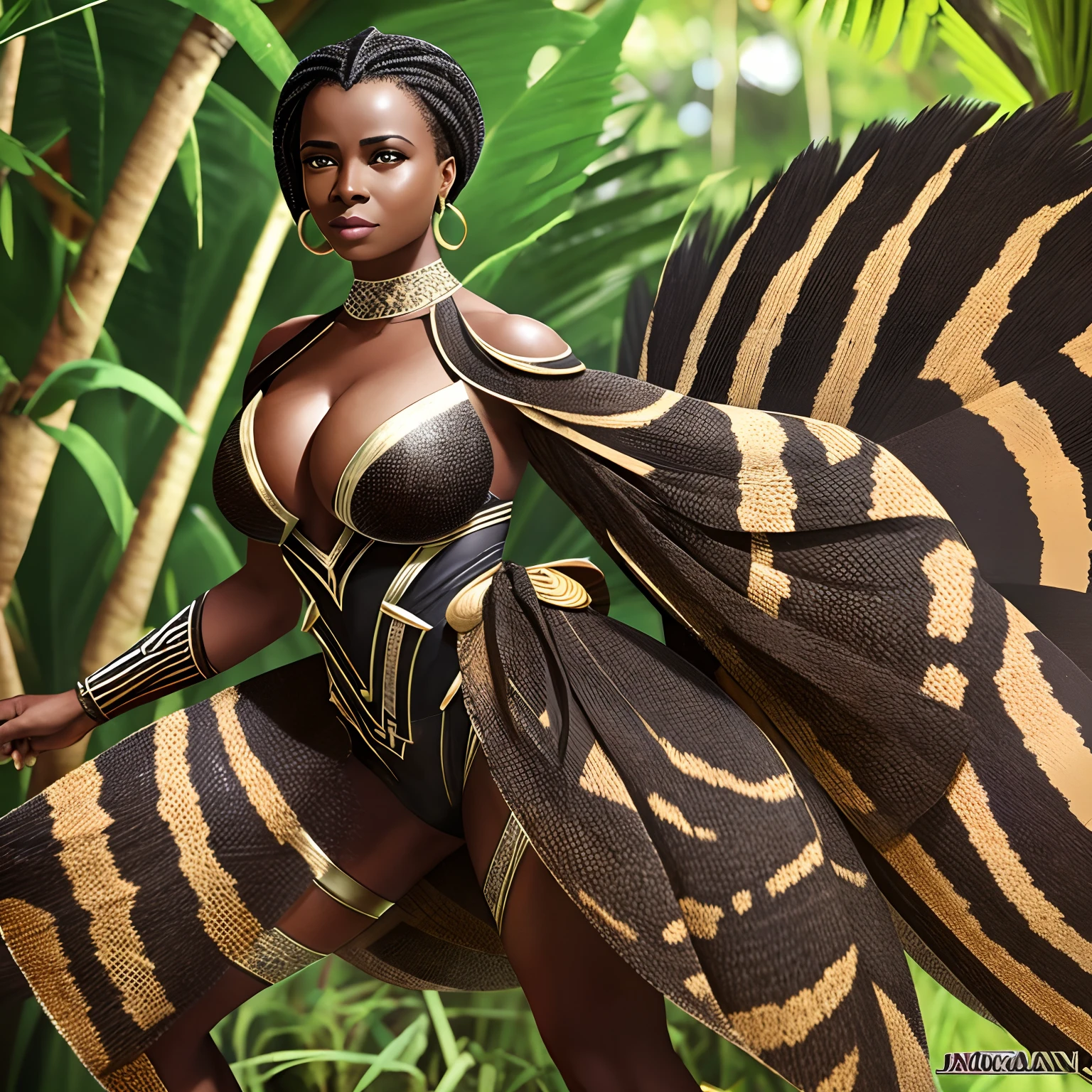 Mulher africana, realeza, joias reais, wakanda, antigo Egito