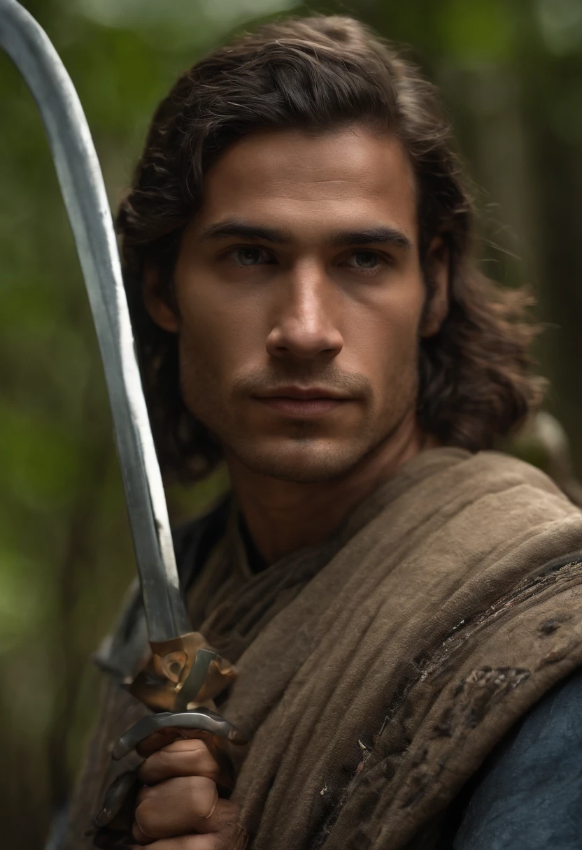 Ethan, the elder brother, era conhecido por sua natureza corajosa e habilidade com a espada. His earnest and determined gaze reflected his relentless pursuit of knowledge and power. Desde jovem, He dreamed of becoming a true hero, Someone capable of protecting his people and facing the most dangerous challenges