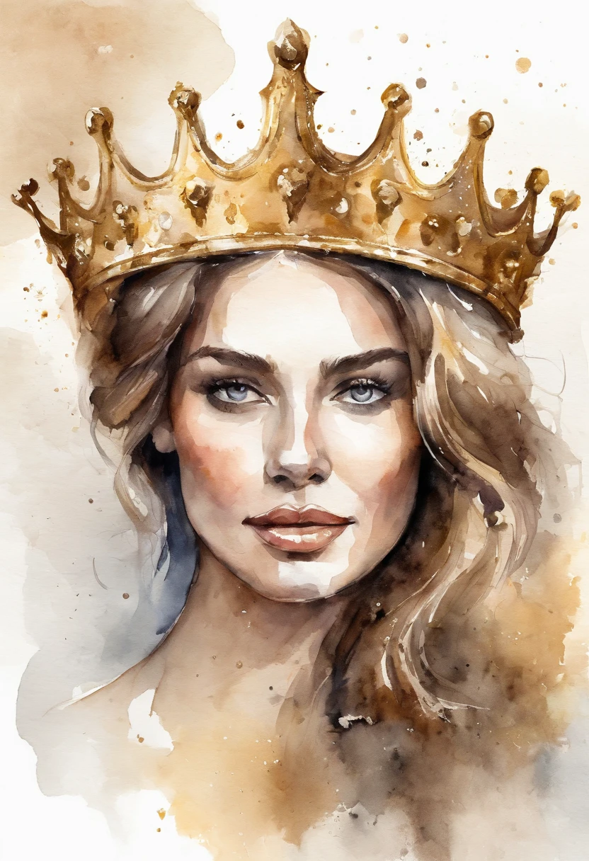 gold crown object, arte vetorial, Background branco, Contornos, fundo branco limpo, vetor profissional, altissimo detalhe