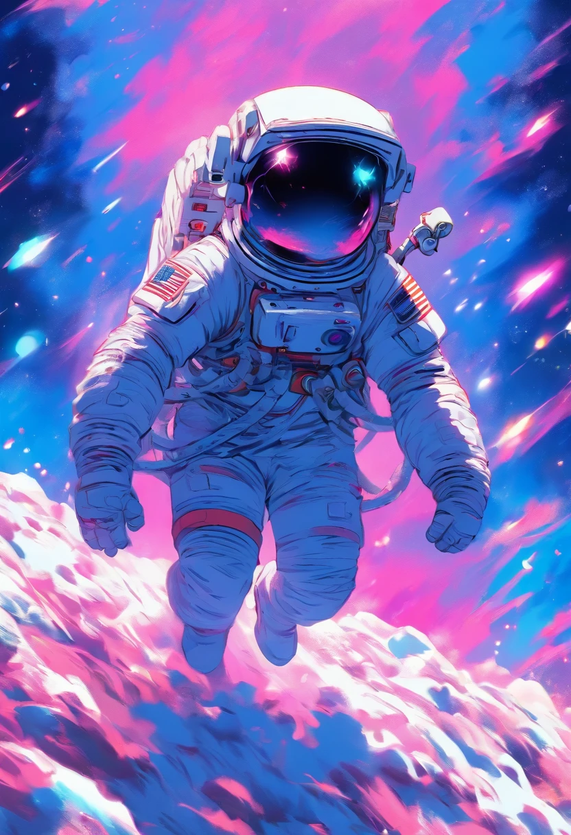 （Astronaut struggling to climb creative poster on snowy mountain）, （struggling：1.37），（Climbing：1.1），（Background with：This is a planet）, lonely astronaut, detailed astronaut, fully space suited, In space（on moon）, key art, inspired by Yoshihiko Wada, Official poster, character poster, promotional poster art, promotional movie poster,