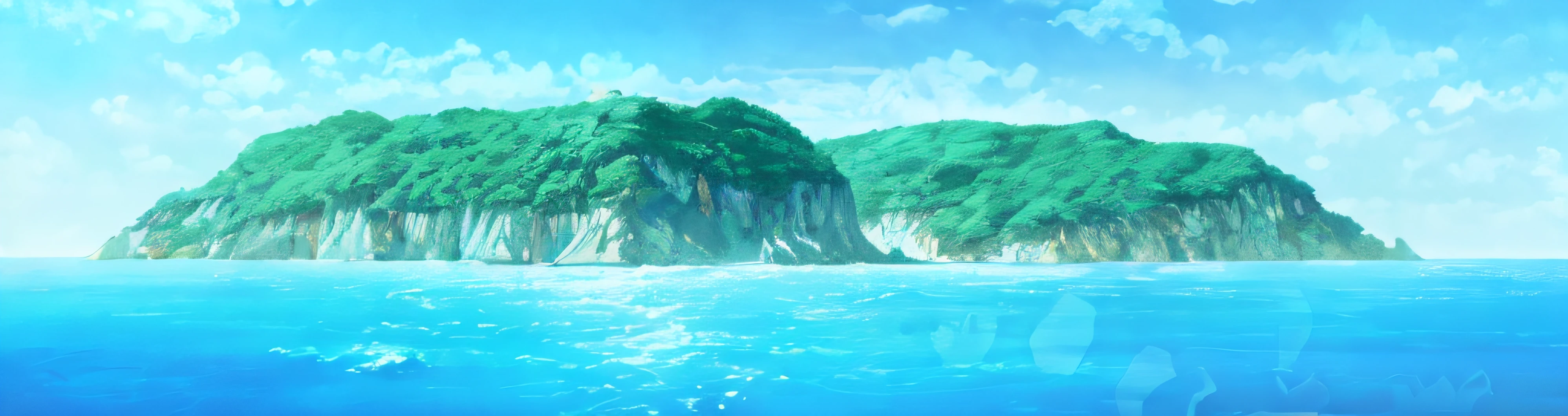 anime scenery of a small island in the middle of the ocean, island background, ocean background setting, anime background art, anime background, anime scenery, beautiful anime scenery, anime landscape, anime landscape wallpaper, wallpaper anime blue water, ocean background, background artwork, scenic background, ocean cliff side, anime nature wallpap, random background scene, anime movie background, background art