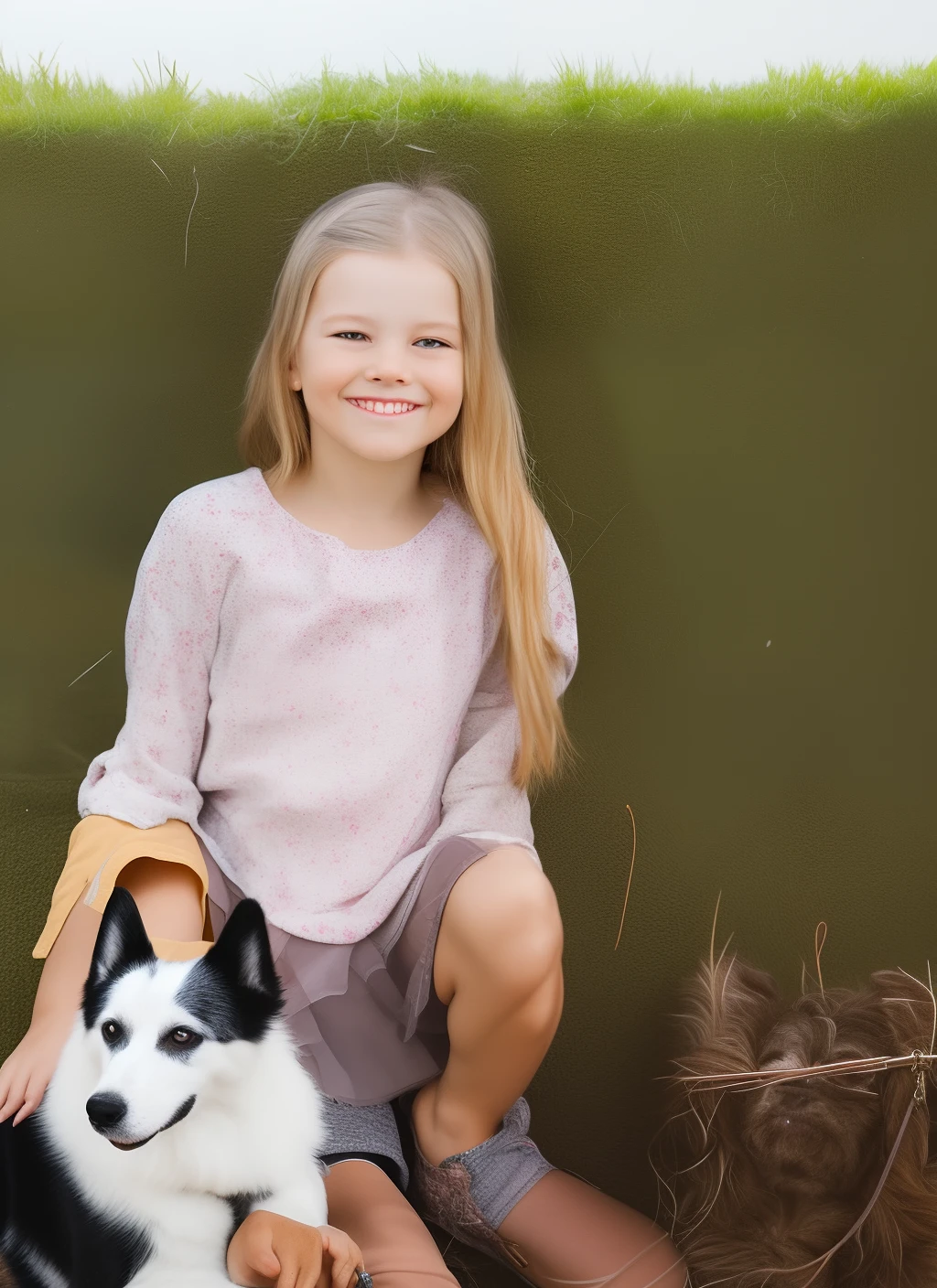 Girl with a dog