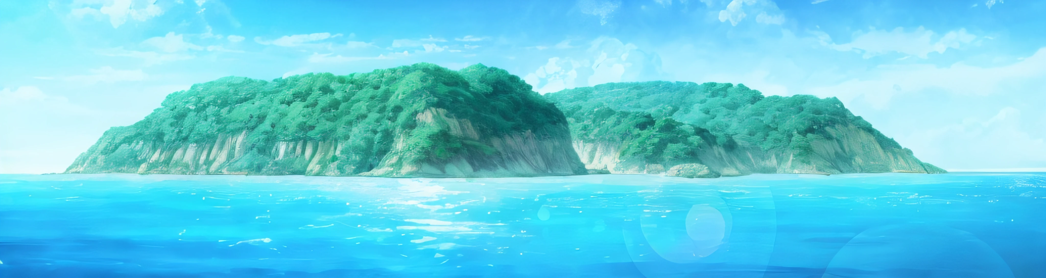 anime scenery of a small island in the middle of the ocean, island background, ocean background setting, anime background art, anime background, anime scenery, beautiful anime scenery, anime landscape, anime landscape wallpaper, wallpaper anime blue water, ocean background, background artwork, scenic background, ocean cliff side, anime nature wallpap, random background scene, anime movie background, background art