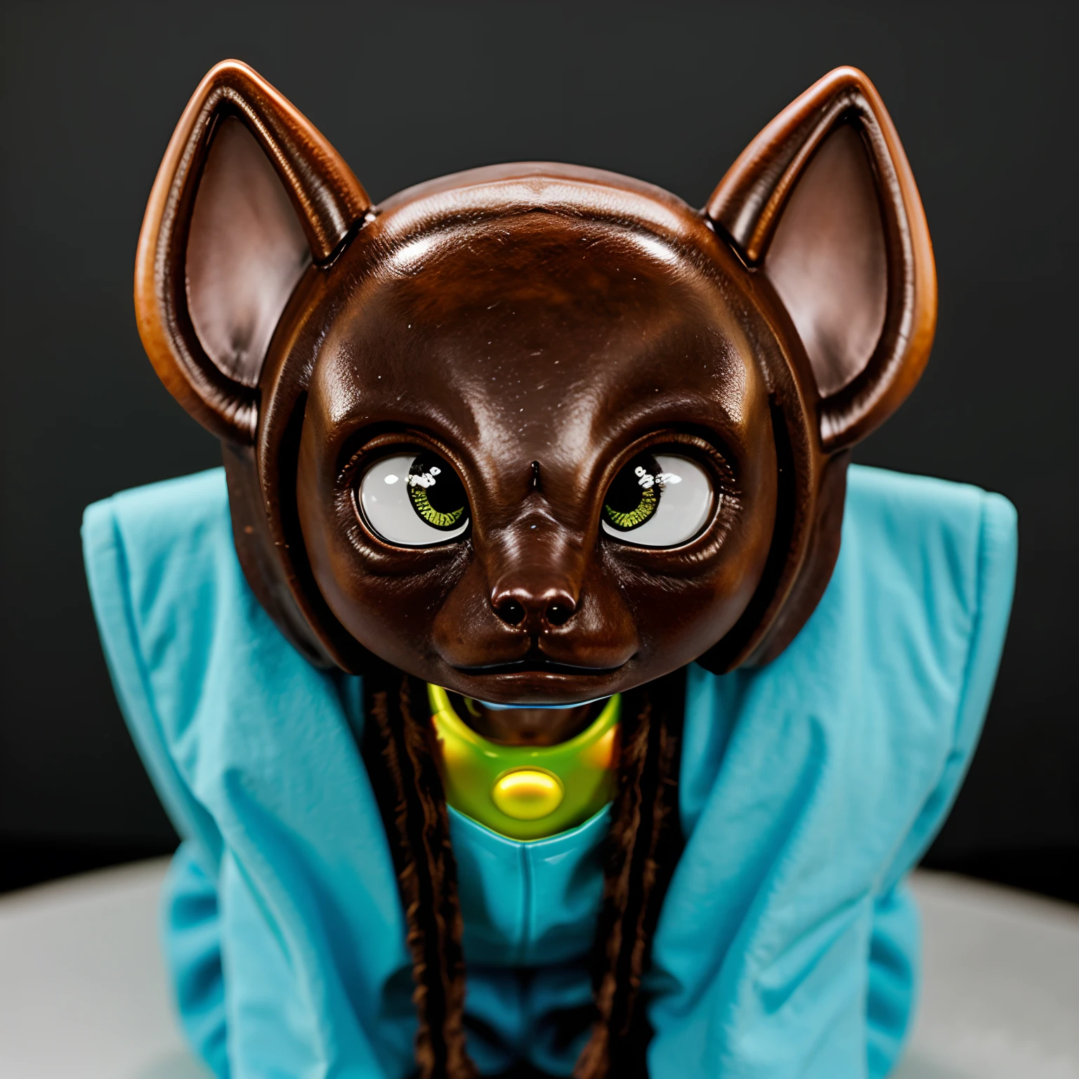 Cute brown Alien as a comic