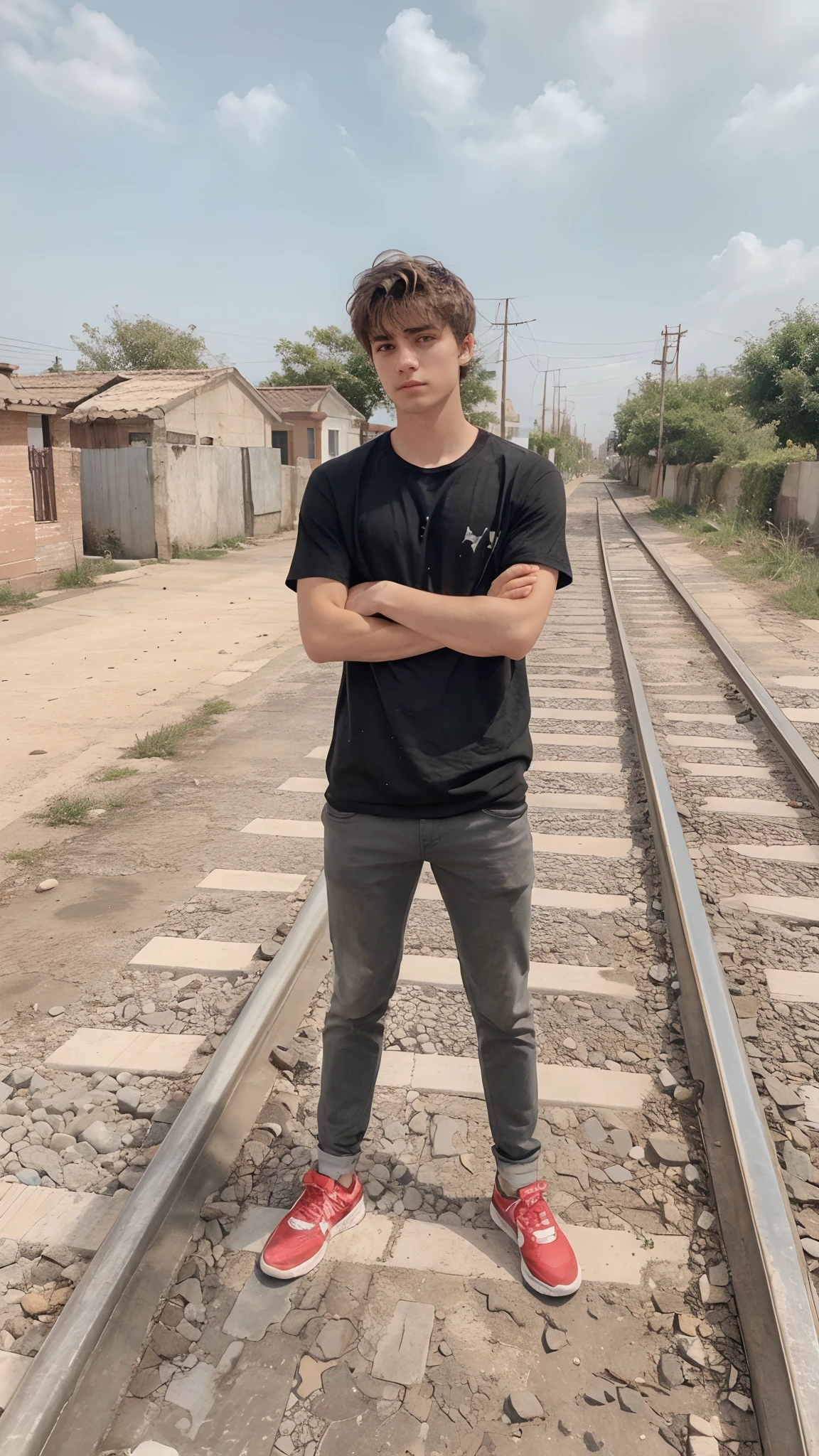 20-year-old boy,One guy,backstreet,Black Suit,White skin,From hair to eyes,hair messy,sad,looking at viewert