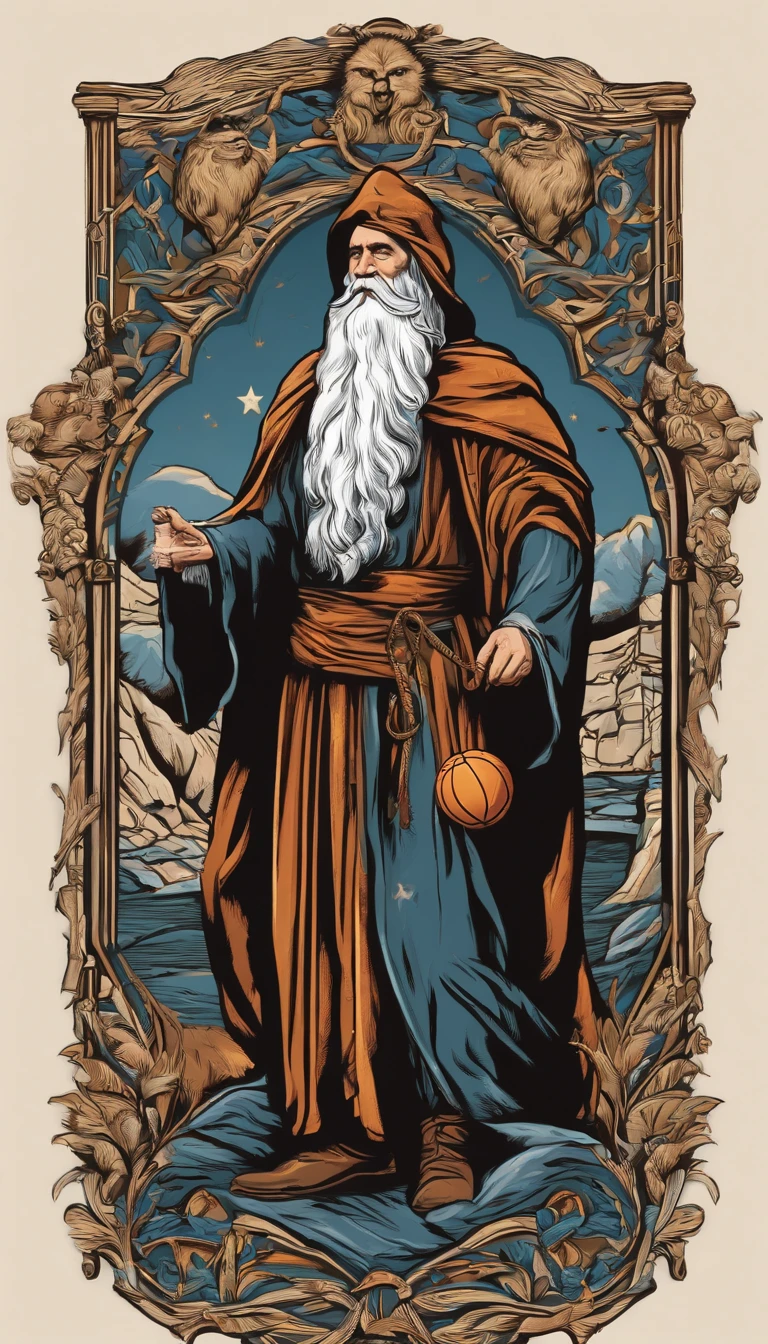 Wizard T-Shirts Vector Print with White Beard Playing Basketball, rayos, magia. Arte de estilo griego fusionado en una epopeya, Imagen detallada. Mastery in quality and lighting. Paisajes impresionantes e impactantes. Dynamic and powerful action. Efectos de sombra y luz mejorados. High-resolution masterpiece. State-of-the-art CG art. Incredible and immersive result.+",fondo ????? ,arte png