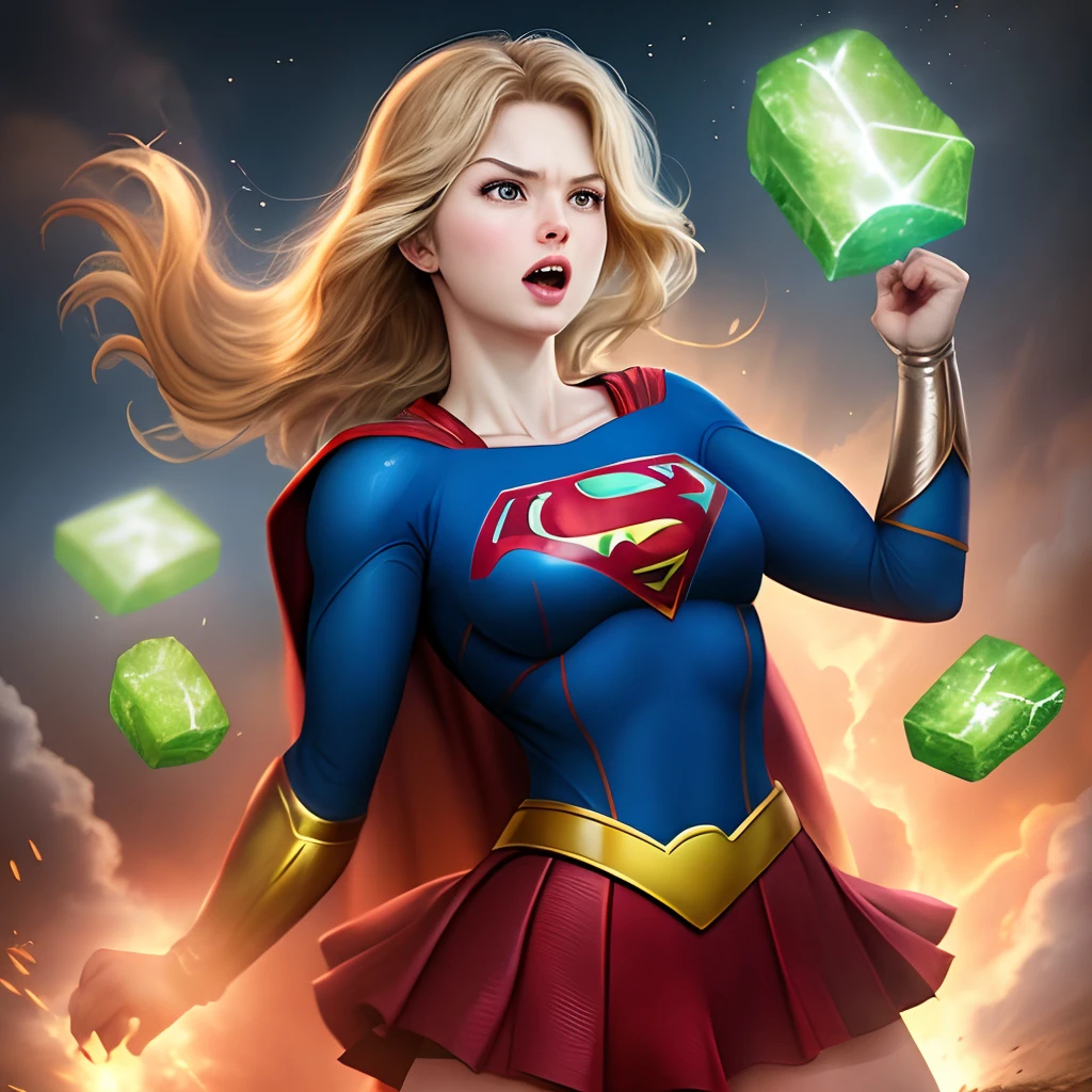 Supergirl defeated by kryptonite