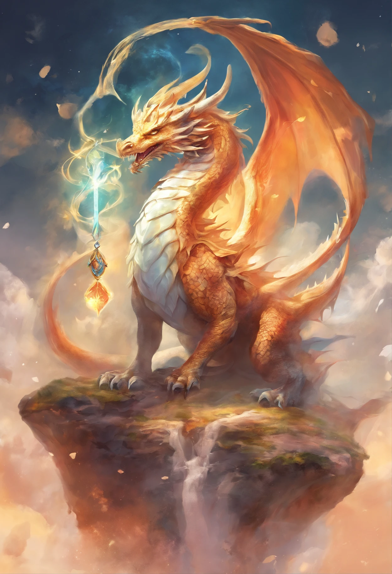mythology，Dragon , white background, jack of clubs playing card