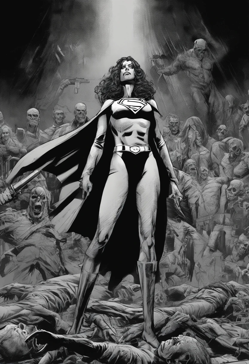 Superwoman being held hostage by Lex Luthor