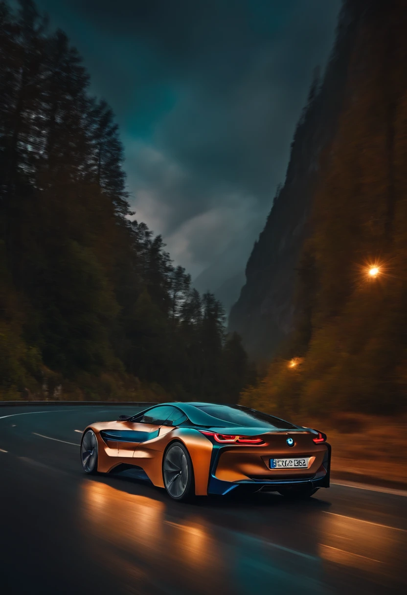 THE CAR OF THE FUTURE REALISTIC BMW COLOR ON THE ROADS OF ROMANIA