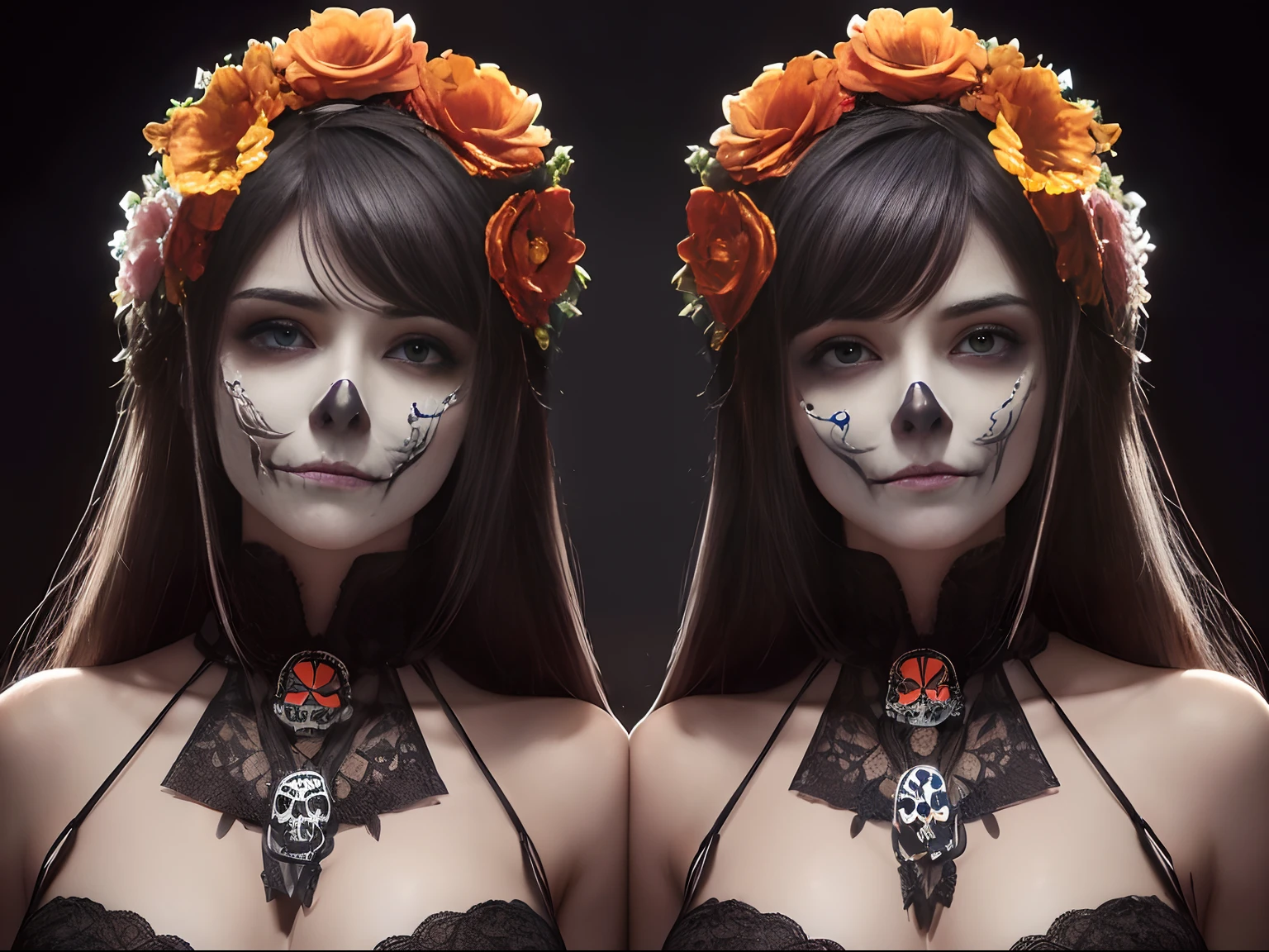 (((hombre mexicano))) ((rodeado de jack o lanterns)) (((guapo cejas y bara poblada))) ((piel canela)) ((8k)),((cuerpo completo))(((Amazing scenne))), guapo,((ojos cafe)), (((una hombre))) 8k, hiperrealista todo como un motor irreal trazado de rayos render ((estilo humano hiperealista)),(((Empty dark background))). hiperrealista todo como un motor irreal trazado de rayos render estilo humano realista ,(((Empty dark background)))., Suavemente iluminado, Intimo exquisito detalle, foco nítido, intrincadamente detallado, rewarded photography, small-catchlight, bajo contraste, alta nitidez, facial-symmetry, profundidad de campo, cinematic background, Renderizado del motor irreal, Imagen central, dream-like, Suavemente iluminado, intimo, imagen de cuerpo completo ,cuerpo completo,((tetona)),((calaveritas mexicana dia de muertos))