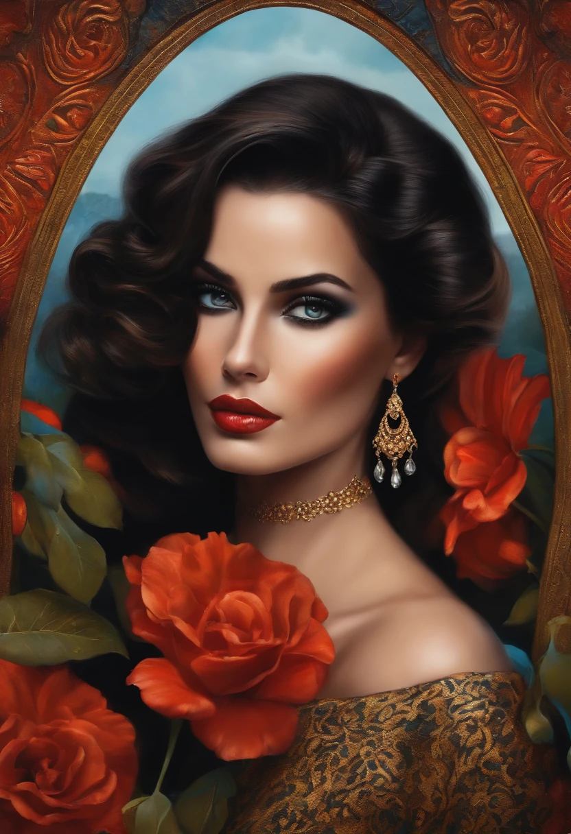 femme brune, beau pied de femme avec du verni noir
