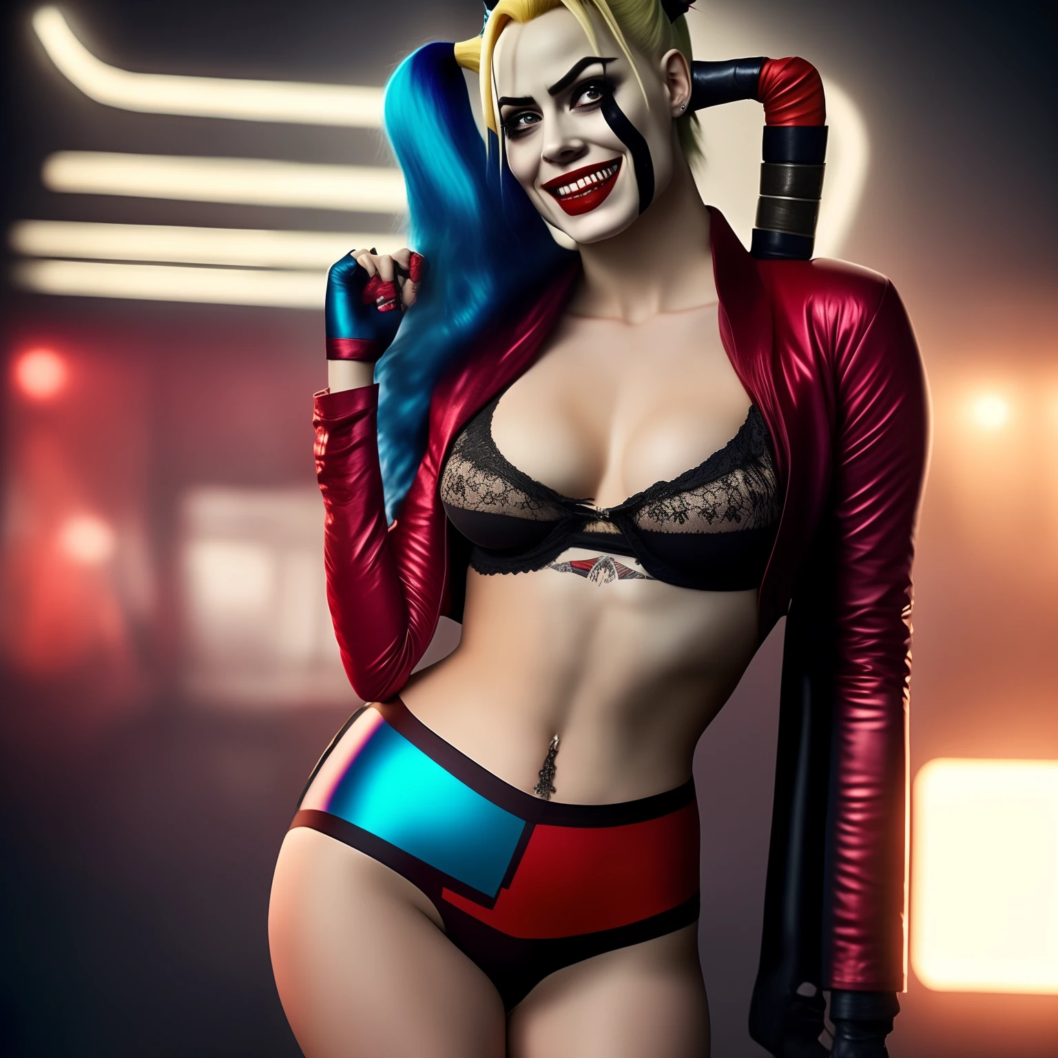 harley quinn In underwear