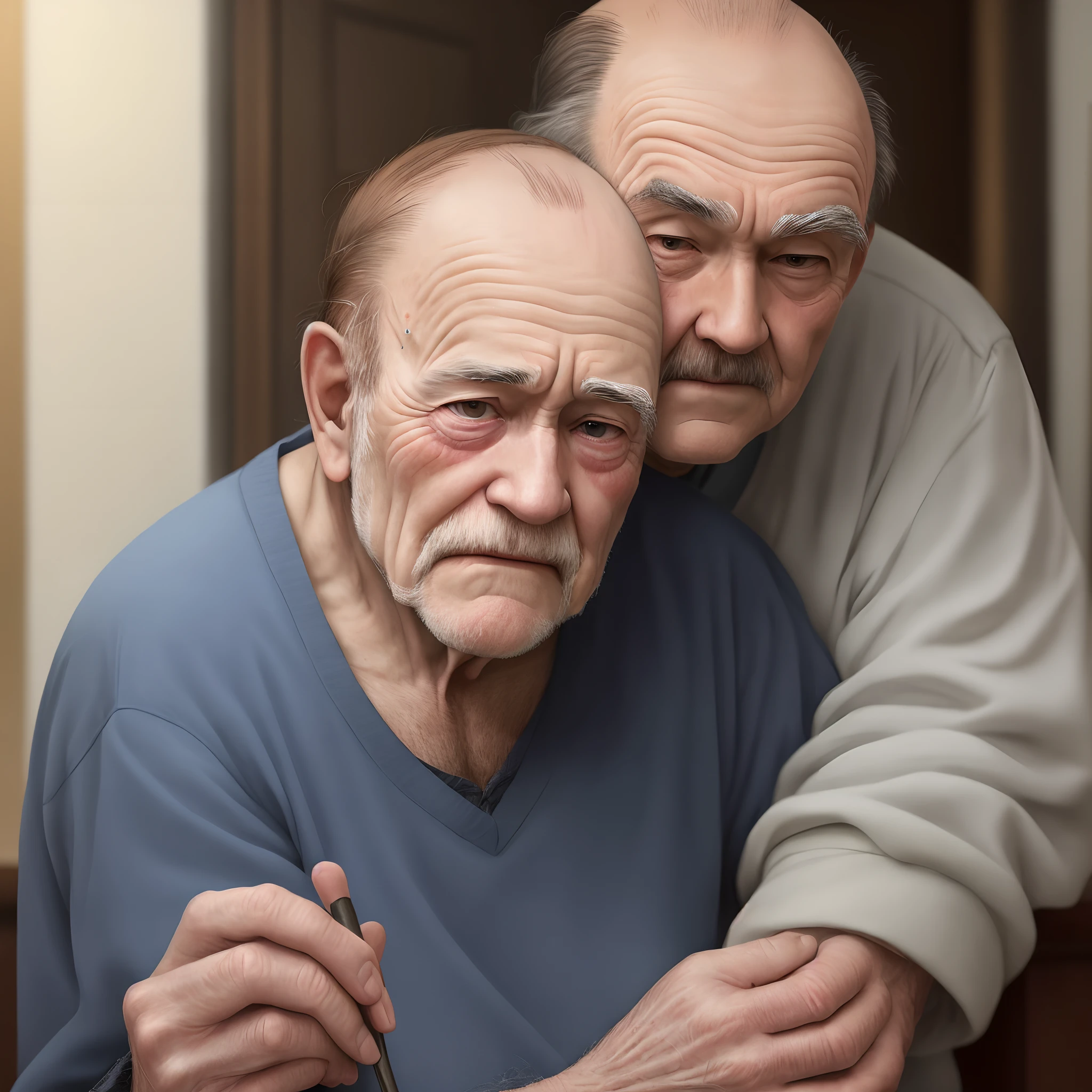 Sick old man that is balding