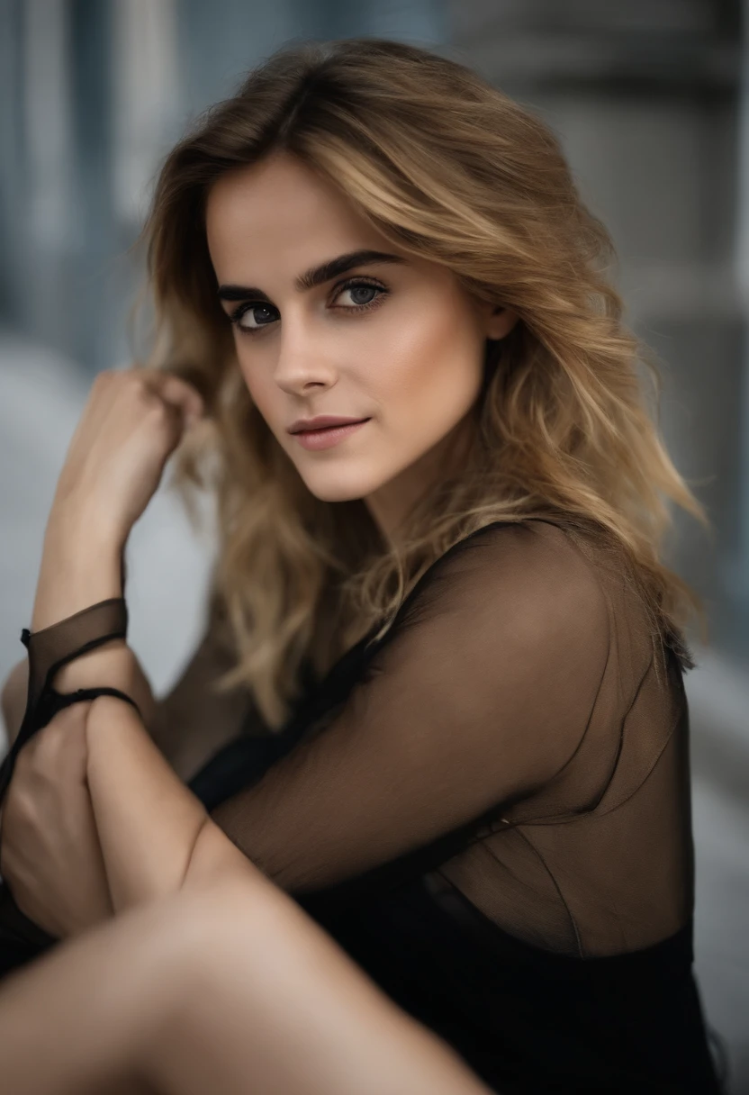 fille sexy aux yeux bleus, Portrait Lea Elui, Portrait de emma watson, cheveux blonds et grands yeux, Selfie d'une jeune femme, ohne Maquillage, maquillage naturel, Look directly into the camera, Visage avec Artgram, dezentes Maquillage, Superbe photo du corps entier, gros seins, Brune