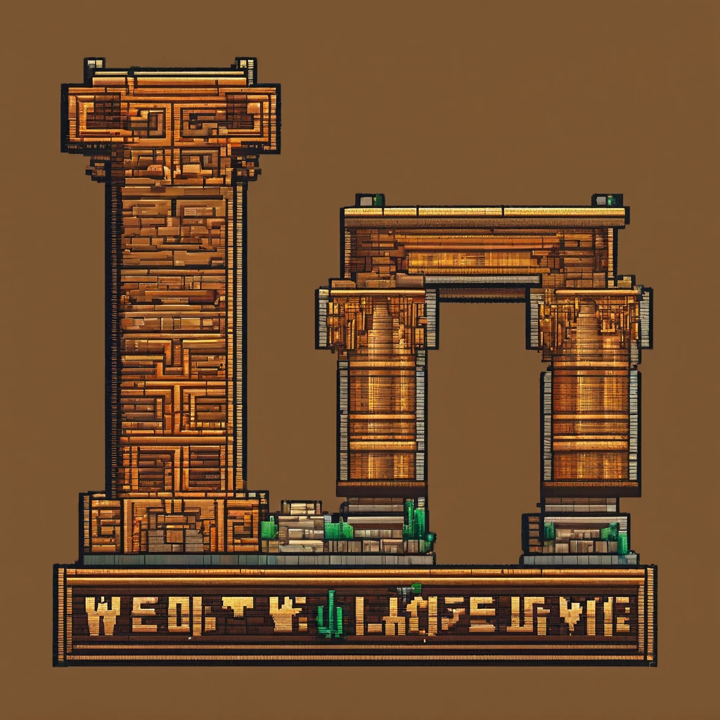 3d text "WOW" in an ancient setting, masterpiece, cinematic, 4k, realism